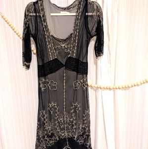 Rare Downton Abbey Titanic Edwardian Tea Dress